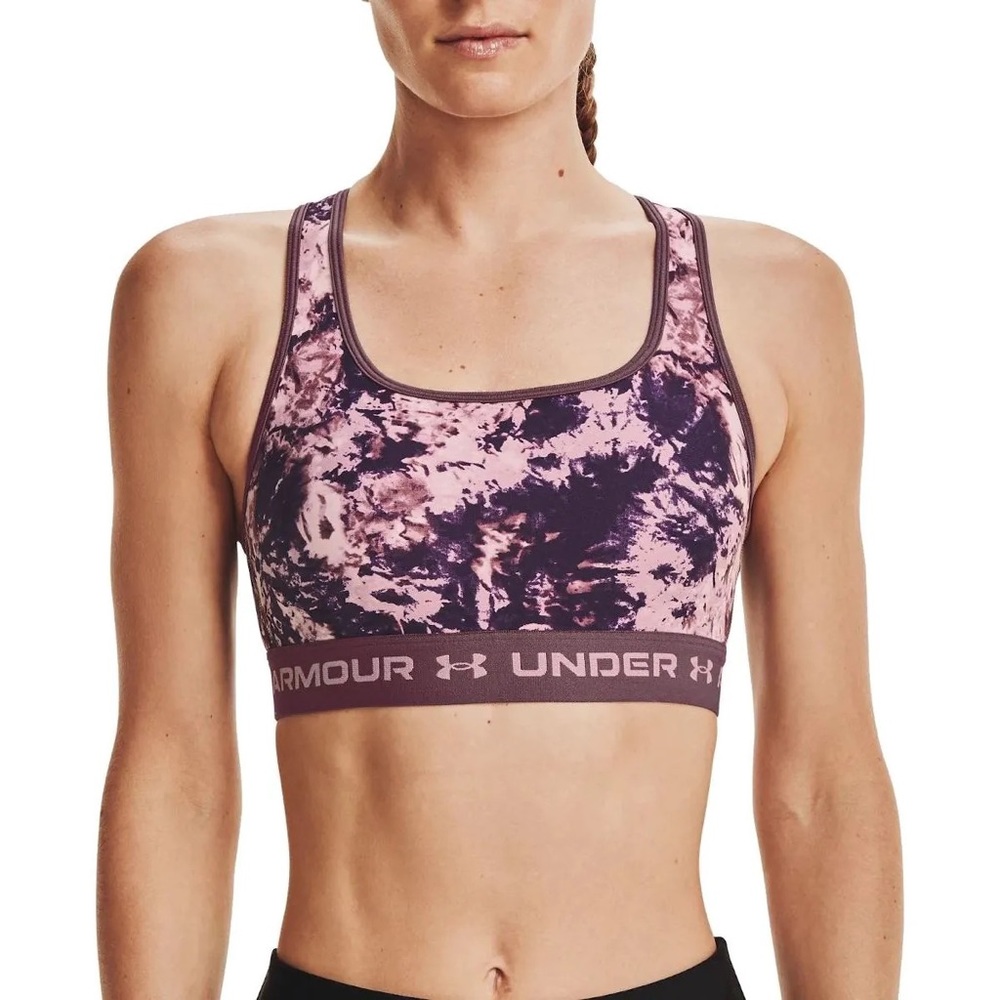 Under Armour Crossback Mid Print Sports Bra